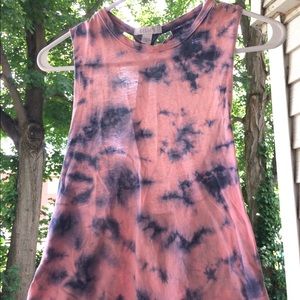 Pink & purple braided back tank